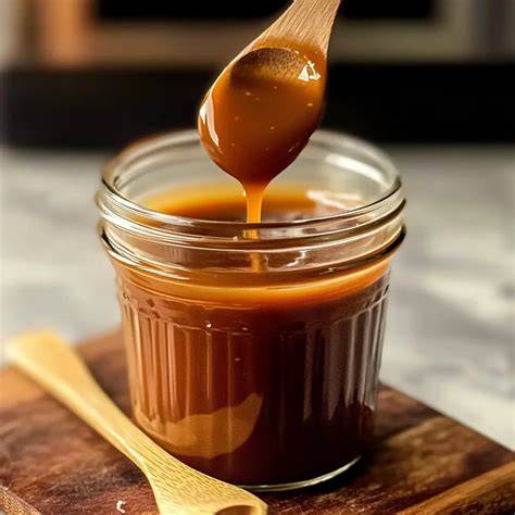 Karamellsauce im Kochtopf