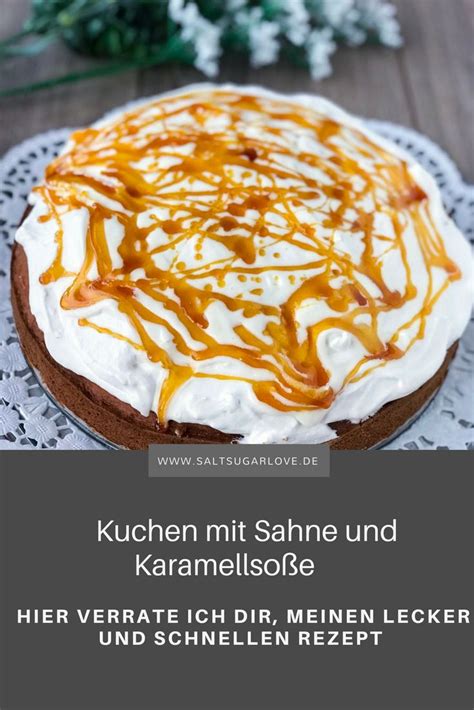 Karamellsoße wird mit Sahne verrührt