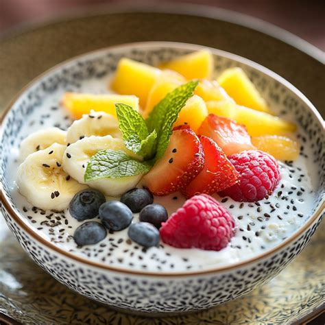 Karibischer Frühstückstisch mit Bananen-Ananas-Marmelade, Kokosmilch und frischen Früchten