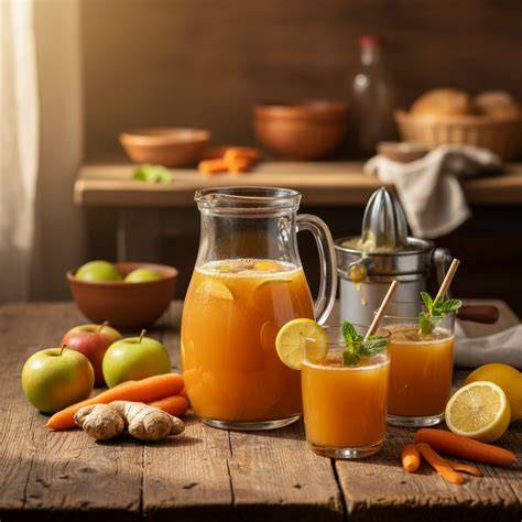 Karotten, Ingwer und Leinöl: Zutaten für Saft