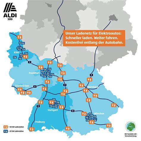 Karte: ALDI SÜD Filialnetz und Angebotsabdeckung