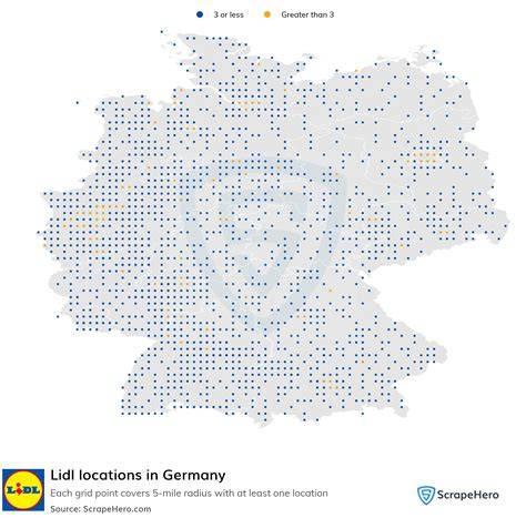 Karte: Bundesweite Preisgleichheit bei Lidl-Filialen in Deutschland