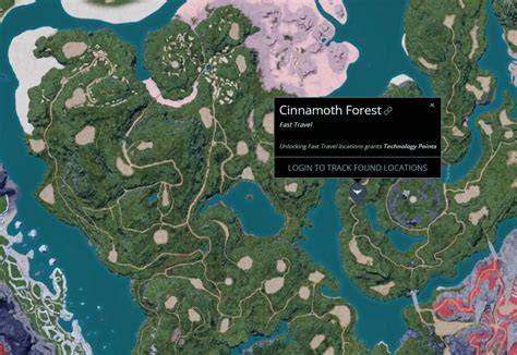Karte: Cinnamoth Forest zentral - einfacher Honig-Farmplatz