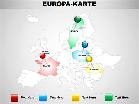 Karte: Die wichtigsten Produktionszentren für Marzipan in Europa
