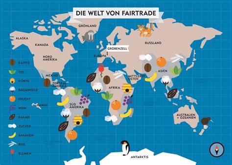 Karte: Fairtrade-Lieferketten von REWE weltweit