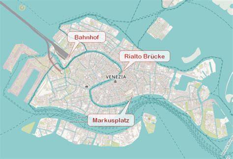 Karte: Lage nahe Rialtobrücke (schematisch)