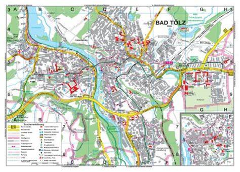 Karte: Lage von Waakirchen, Bad Tölz und Umgebung