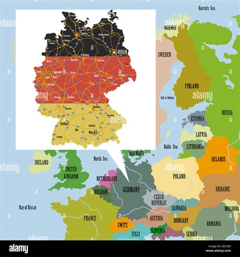 Karte: Lebkuchenregionen in Deutschland und Europa