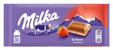 Karte: Preisliche Spannbreite je Standort für Milka Erdbeer 100 g Tafel