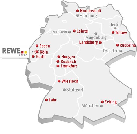 Karte: Rewe-Filialen mit alkoholfreier Pralinenauswahl in der Region