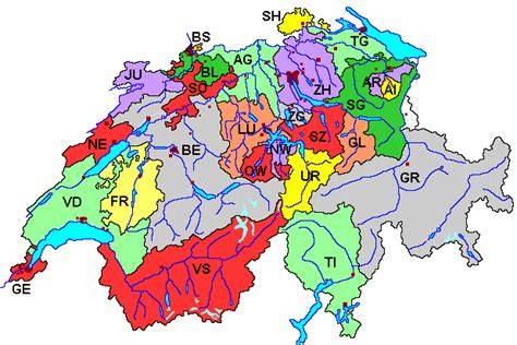 Karte: Schweizer Kantone mit Wähe-Tradition