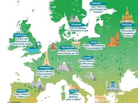 Karte: Ursprungsregionen klassischer Nuss-Nougat-Torten in Europa