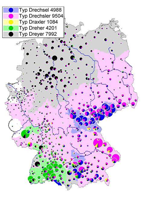 Karte: Verbreitung des Butter-Streuselkuchens in Deutschland