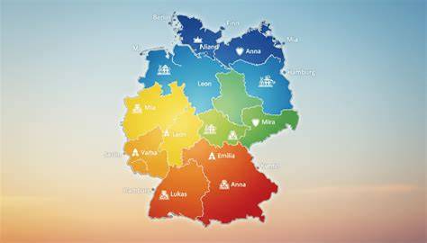 Karte: Verbreitung und Verkaufsstellen der Wurzener Kekse in Deutschland
