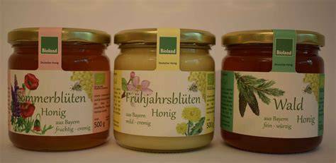 Karte Honigsorten in Deutschland