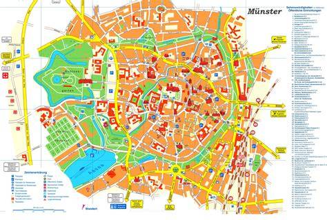 Karte Innenstadt Münster mit Markierung Rothenburg 45