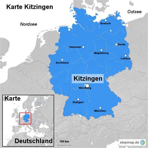 Karte Lage Konditorei Günther in Kitzingen