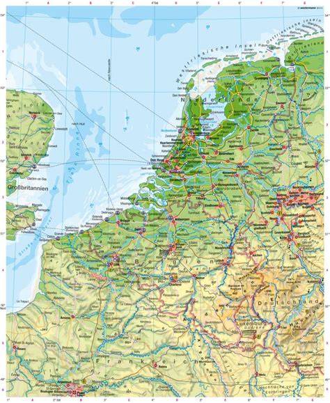 Karte der Herkunftsregionen von Spekulatius (Niederlande, Belgien, Westdeutschland)