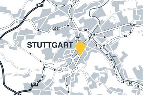 Karte der besten Konditoreien in Stuttgart