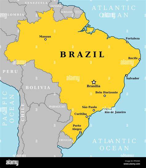 Karte der weltweit größten Orangenproduzenten (Brasilien, USA, Mexiko, Spanien, Italien)