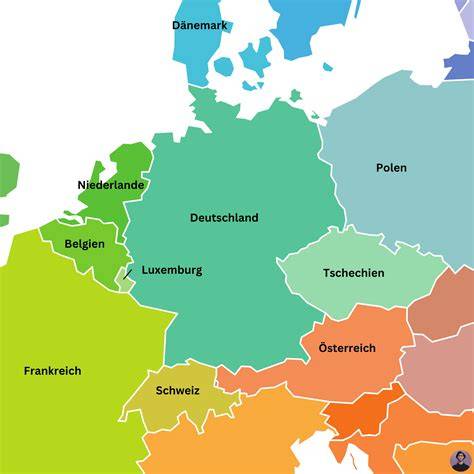 Karte mit Lebkuchen-Regionen Deutschlands