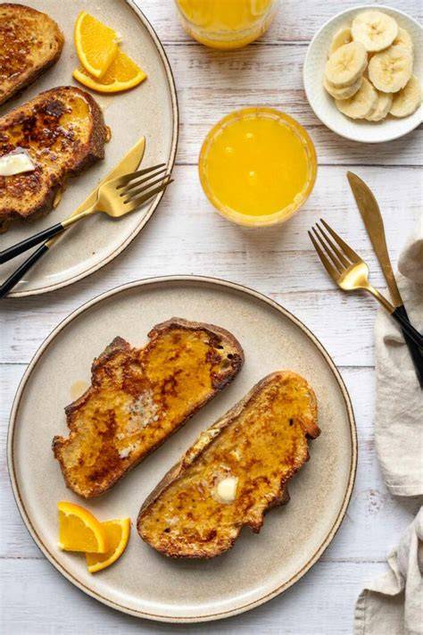 Karte mit Nährwert- und Portionsangaben für French Toast