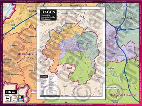 Karte mit Standorten: Dortmund, Hagen, Essen
