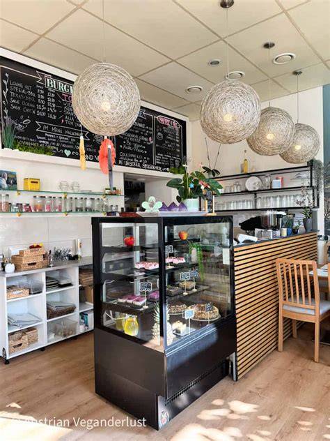 Karte mit markierten veganen und glutenfreien Konditoreien in Wien