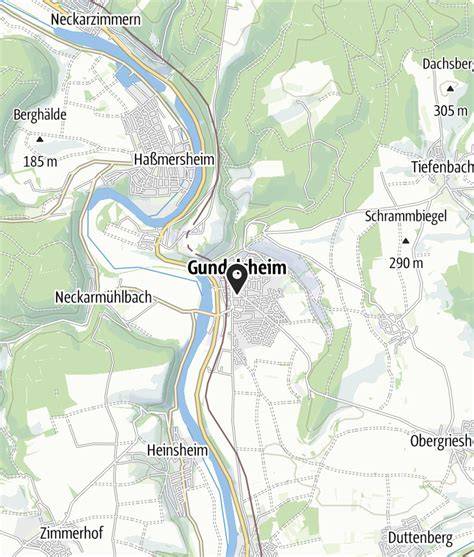 Karte und Anfahrtswege nach Gundelsheim über A6/B27 und entlang des Neckars