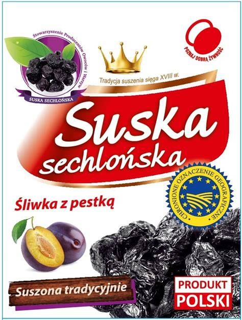 Karte von Małopolskie mit markierten Hauptproduktionsorten von Suska sechlońska