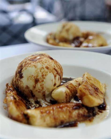 Karten: Herkunft des Bananas Foster Dessert aus New Orleans