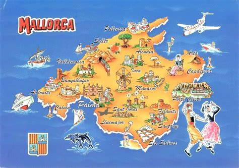 Kartenübersicht: Süßspeisen-Hotspots Mallorcas