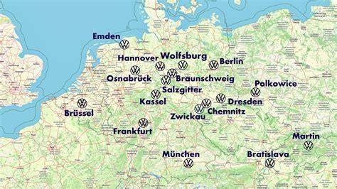 Kartenübersicht Deutschland mit Standorten von Lebkuchen-Schmidt-Stellen