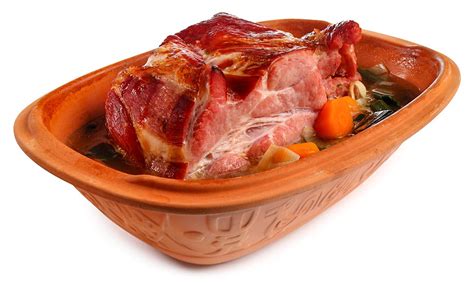 Kassler im Römertopf - zartes Fleisch, saftige Sauce, cremige Käsekruste