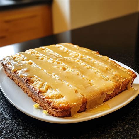 Kastenform-Variante mit Erdnussbutter-Glasur