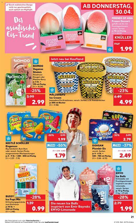 Kaufland Prospekt und Spaghetti Eis Angebotsübersicht