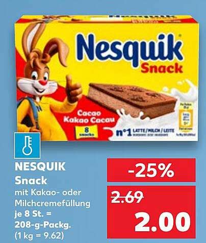 Kaufland Prospektseite mit Nesquik Angebot