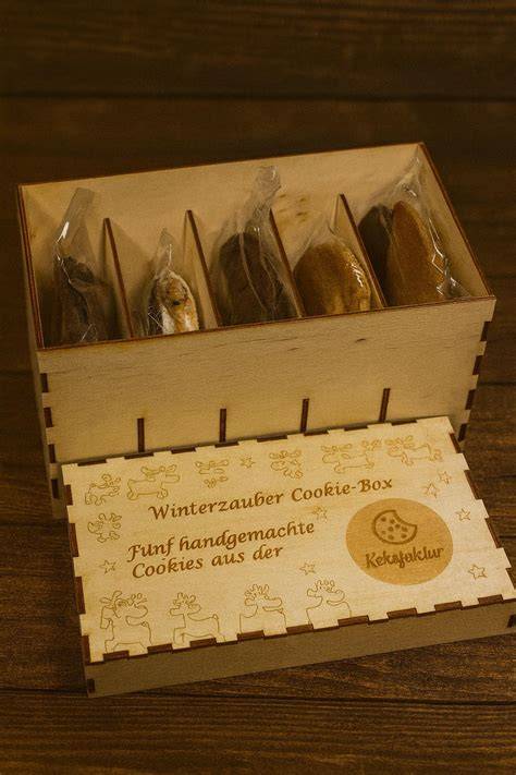 Kekse in Geschenkbox verpackt