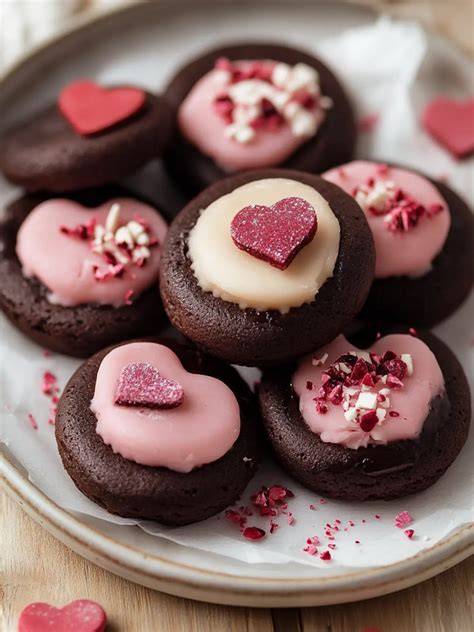 Kekse mit Ganache und Zuckerdekoration