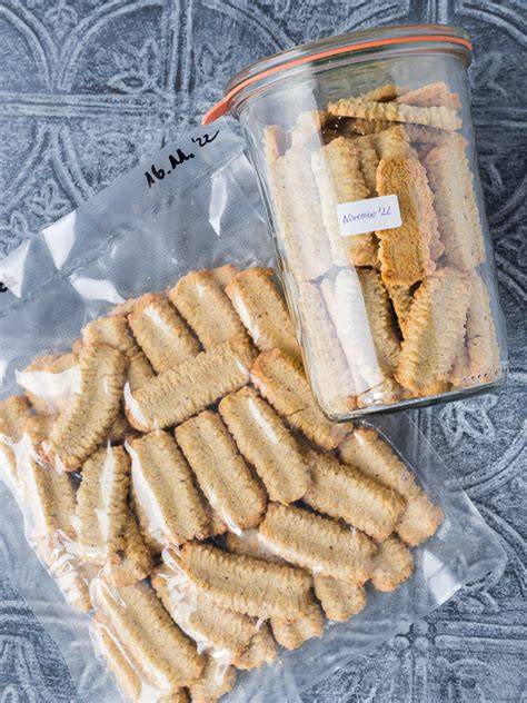 Kekse verpackt und haltbar machen