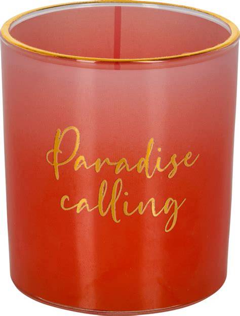 Kerzenständer Beachtime und Paradise calling mit Golddruck