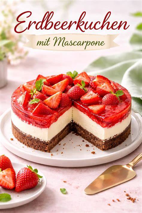 Keto Erdbeerkuchen mit frischen Erdbeeren