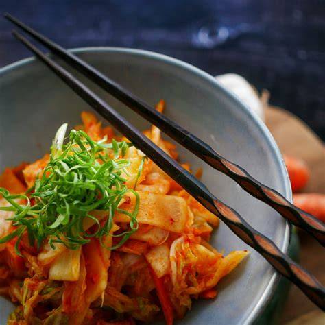 Kimchi Streusel in modernen Gerichten