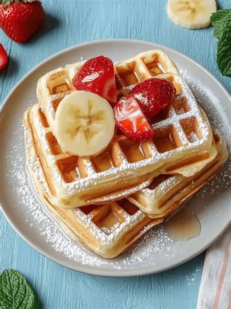 Kinder und Erwachsene genießen gemeinsam Bananenwaffeln