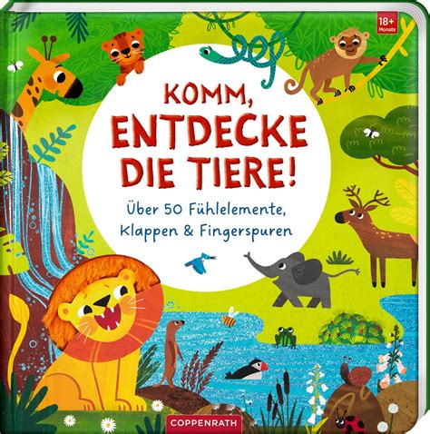 Kinderblatt ab 18 Monaten mit Klappen und Fühlelementen