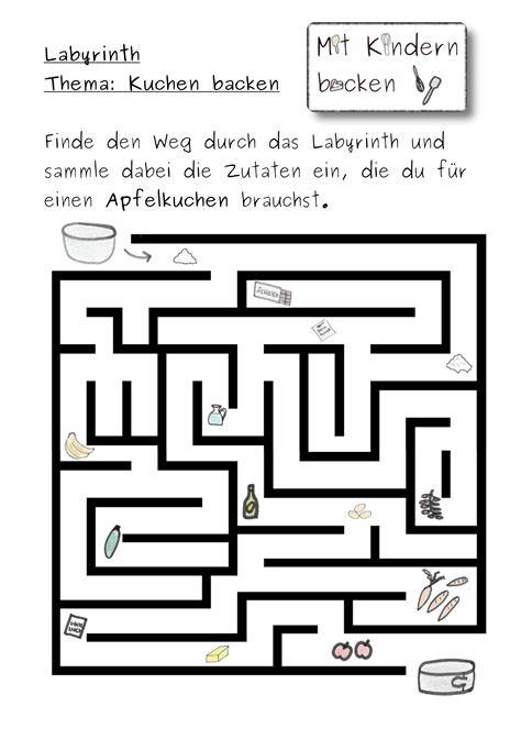 Kinderrätsel zum Backen und Dessert