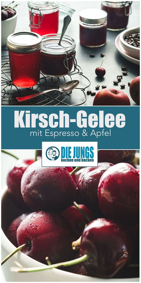 Kirschgelee-Varianten: Apfel, Espresso, Kirschwasser