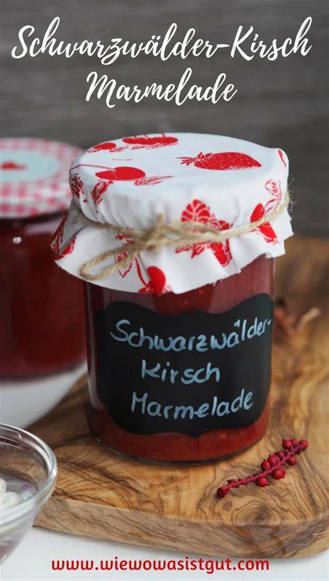 Kirschmarmelade als Geschenk und für Vorrat