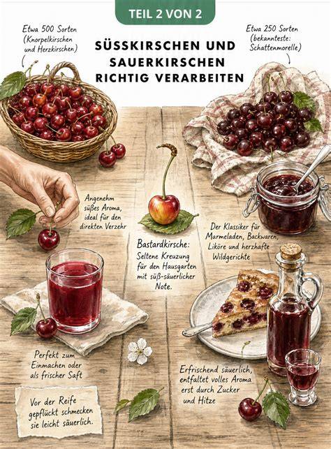 Kirschsaison-Kalender und Sorten: Sauerkirschen vs. Süßkirschen