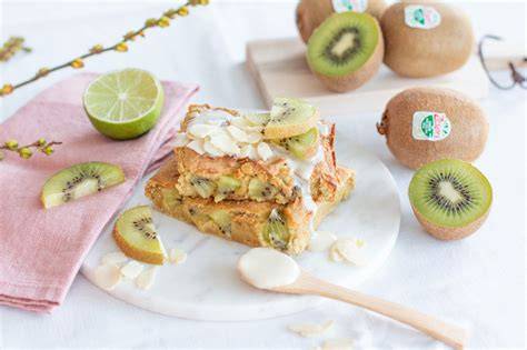 Kiwi-Frühstücksschnitten mit Mandelmus